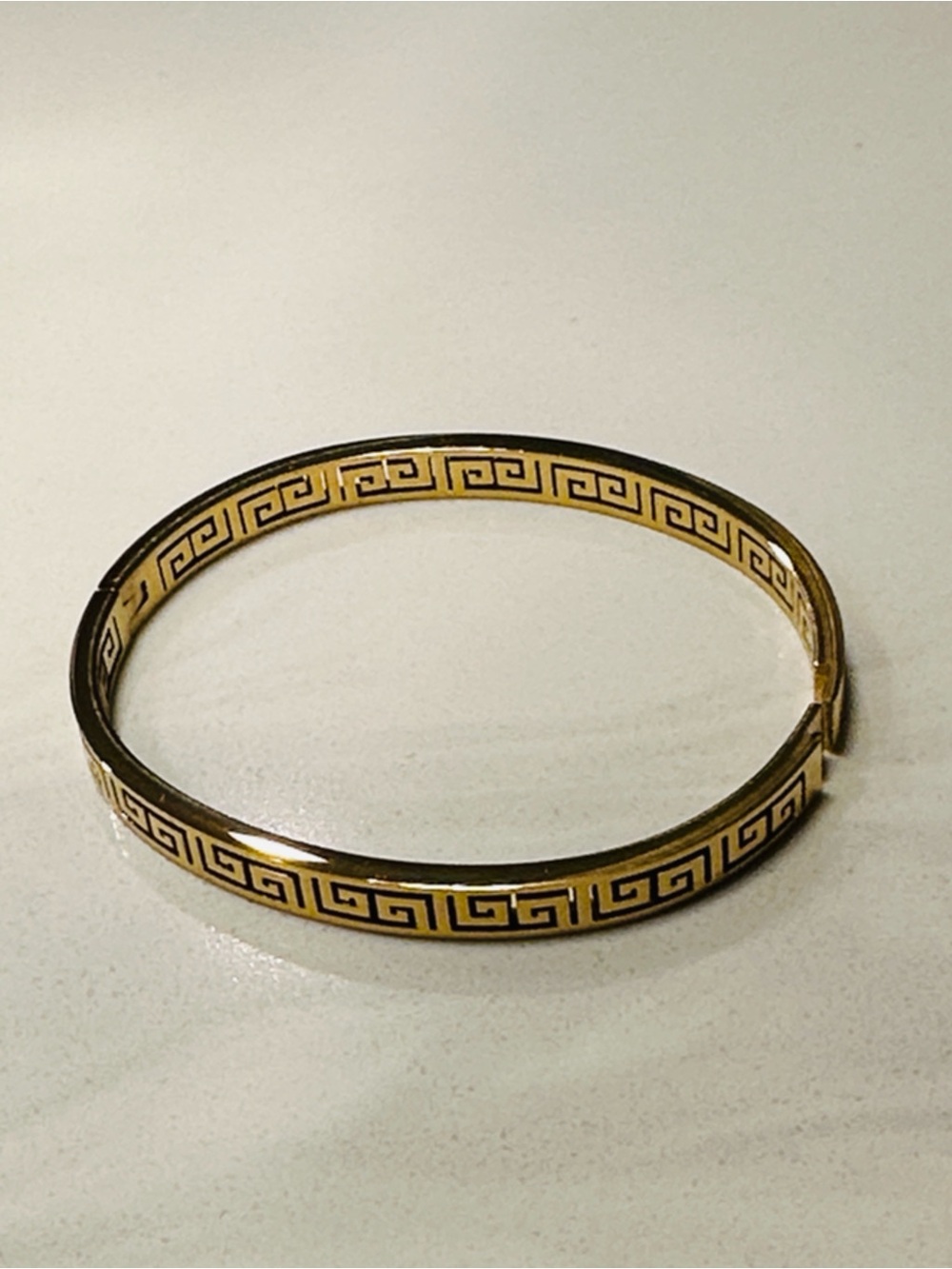Fashion Jewelry Gold Greek Key Bangle Bracelet